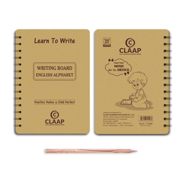 Claap Writing Practice Board Book - English