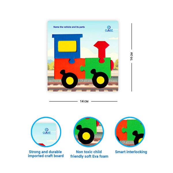 Claap Board Puzzle – Modes Of Transport (Pack of 4) - Image 2