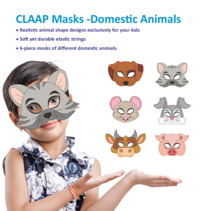 Claap Domestic Animals Masks (Pack of 6)