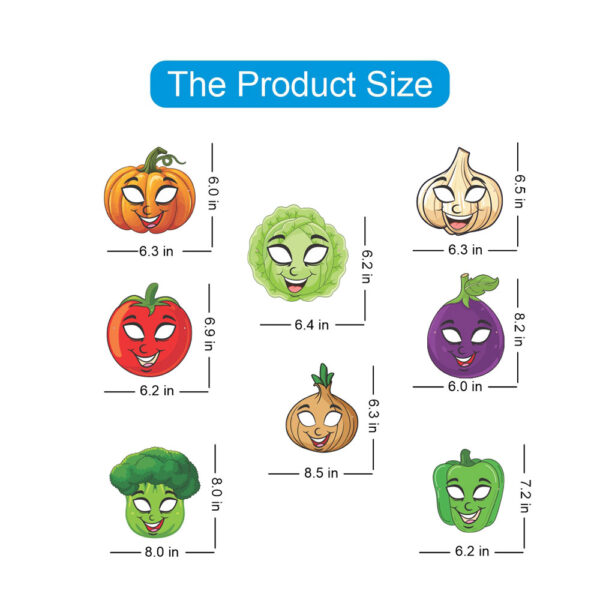 Claap Vegetables Masks (Pack of 8) - Image 3