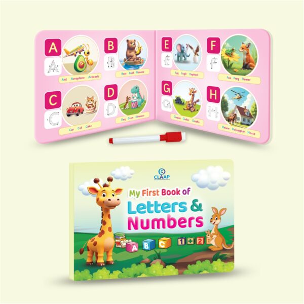 My First Book of Letters & Numbers – Wipe-Clean Activity Book - Image 2