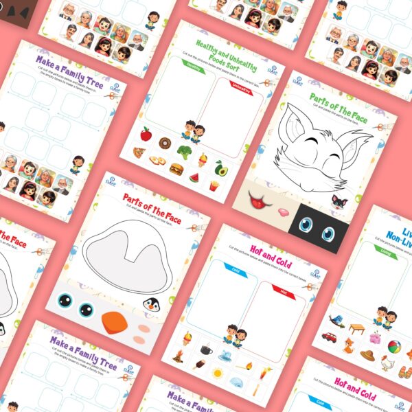 Play & Learn Activity Sheets – Pack of 8 – Early Concept Builders - Image 2
