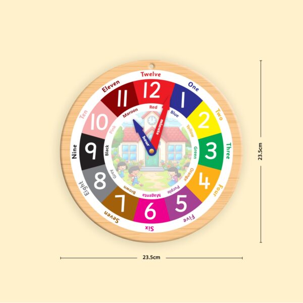 Colorful Educational Activity Clock for Kids – Learn Time with Fun! - Image 3
