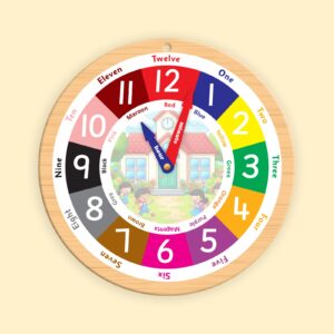 Colorful Educational Activity Clock for Kids – Learn Time with Fun!